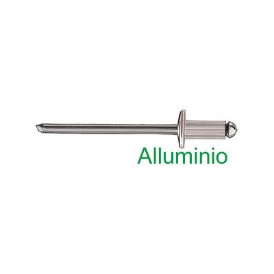 Rivetti (Cf. 1000 Pz) In Alluminio, Gambo In Acciaio 2,4 X 6