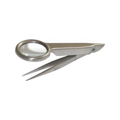 Pinzette In Acciaio Inox Con Lente