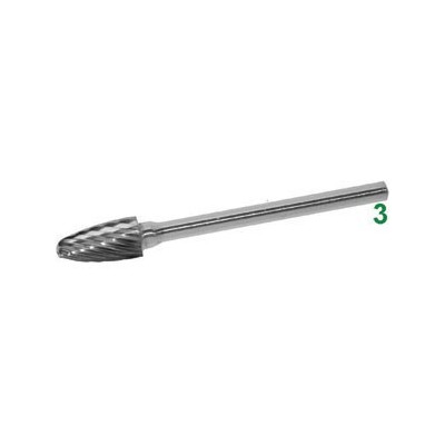Frese rotative in metallo duro tipo tondo conico. att. ø...