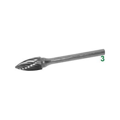 Frese rotative in metallo duro tipo a fiamma. att. ø mm 3...