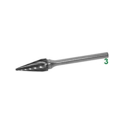 Frese rotative in metallo duro tipo conico.att.ø mm 3...