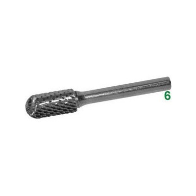 Frese rotative in metallo duro taglio 4 att. ø mm 6...