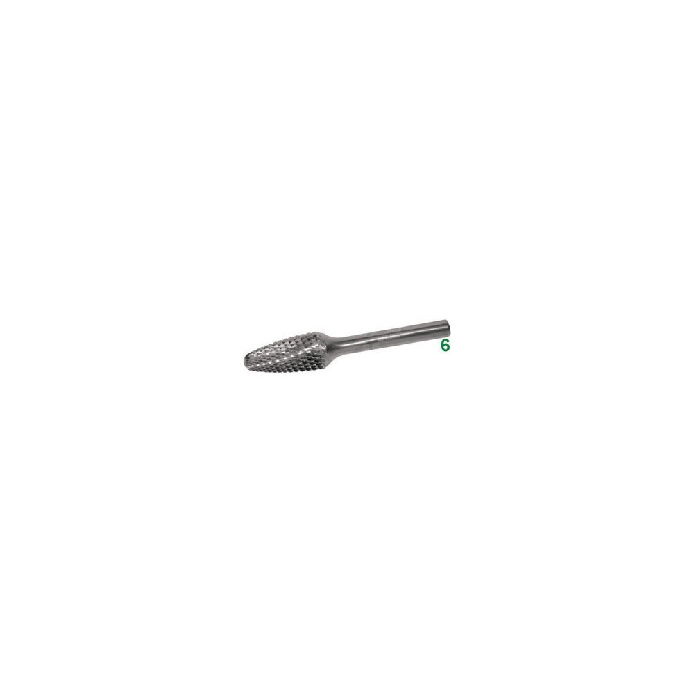 Frese rotative in metallo duro tipo tondo conico taglio 4 diamante