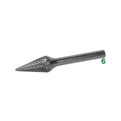 Frese rotative in metallo duro tipo conico att. ø 6...