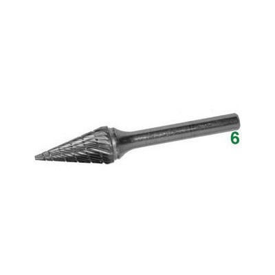 Frese rotative in metallo duro tipo conico taglio 5 dolce...