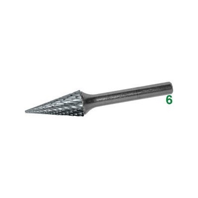 Frese rotative in metallo duro tipo conico att. ø mm 6...