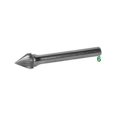 Frese rotative in metallo duro tipo conico con punta a...
