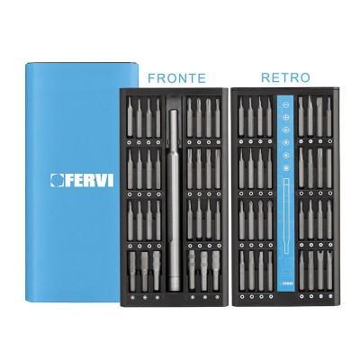 Kit porta inserti multiuso per riparazioni Fervi PI063