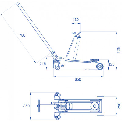Cric a carrello OMCN 112 XR