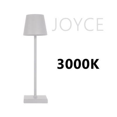 Joyce lampada a LED da tavolo con regolazione lumen  Bianca