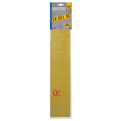 Targa ripetitrice provvisoria per rimorchi   480x110 mm