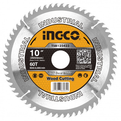 Lama ricambio taglio legno 254/255mm 60 denti foro 30mm e...