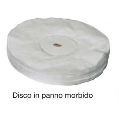 Disco in panno morbido per lucidatura metalli diametro 200