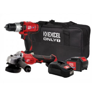 Trapano avvitatore e smerigliatrice a batteria KIT 18V