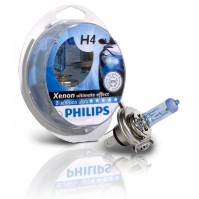 Kit lampadine Philips H4 12v Blue Vision ultra