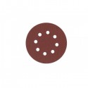 Carta abrasiva forata con Velcro® (8 fori)  d.125mm gr.80