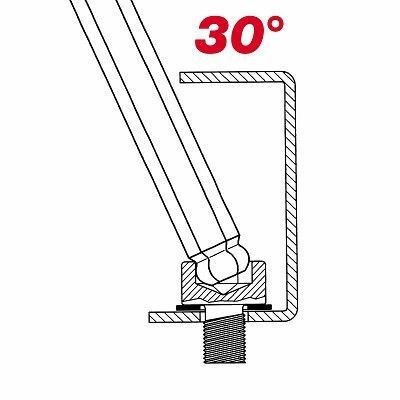 Chiavi a T con testa sferica per viti con impronta TORX® Usag 280 TSTX T15