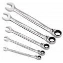 Serie di 5 chiavi combinate a cricchetto con anello di tenuta Usag 285 Ka/Se5