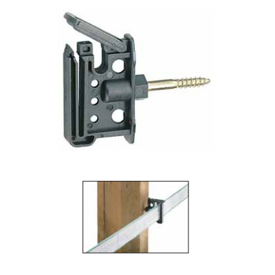 Isolatore a clip con vite per pali in legno CF.25 PZ
