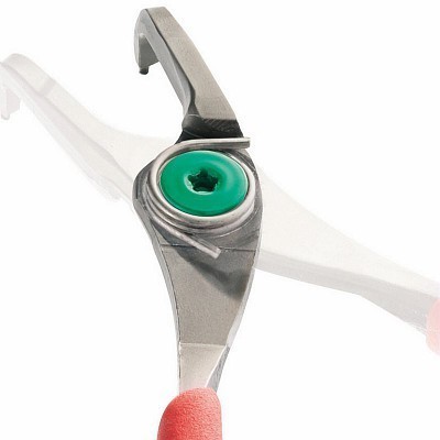 PINZE A BECCHI PIEGATI A 90° PER ANELLI ELASTICI INTERNI USAG 127 PN 12-25