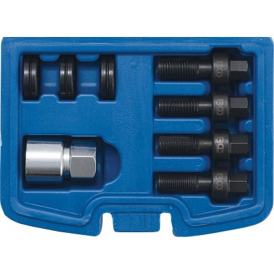 SET 8 PEZZI, PER RIPARAZIONE DEI FILETTI DI PRIGIONIERI E DADI RUOTA, M12 E M14