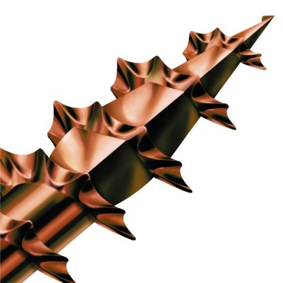 SPAX  4x50  500 PZ .Vite universale, Filettatura totale, Testa svasata, Intaglio a croce Z, 4CUT, Bronzata